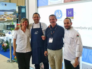 Δημήτρης Ρουσουνέλος, Ιωάννης Γαβαλάς και Παναγιώτης Μενάρδος έκθεση HORECA 13-2-2016.